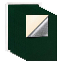 20PCS Velvet (Dark Green) Fabric Sticky Back Adhesive Felt A4 sheet 21cm x 30cm, Self-Adhesive, Durable and Water Resistant, Multi-purpose, for Art