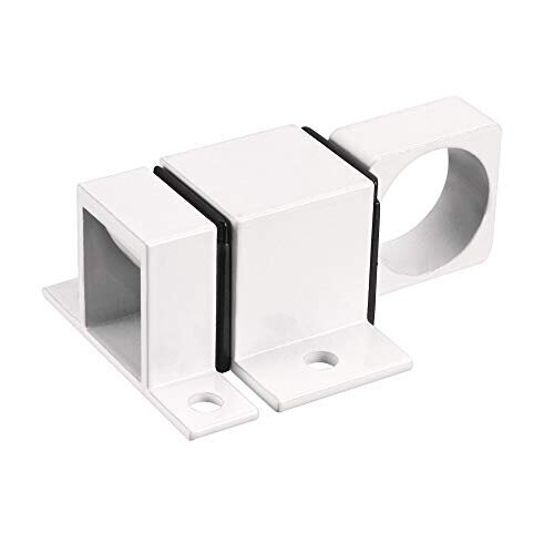 Door Bolt Latch, Aluminum Alloy Security Automatic Window Gate Spring Bounce Lock (White) 2