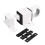 Door Bolt Latch, Aluminum Alloy Security Automatic Window Gate Spring Bounce Lock (White) 1