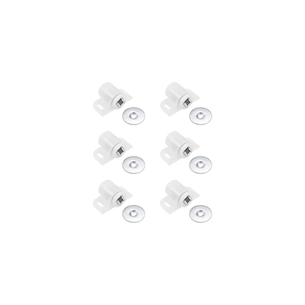 Magnetic Latches Catch, Cabinet Door Magnet Latch For Cupboard Closet White 6Pcs 5011145441851
