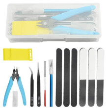 13 PCS Compatible with Gundam Model Tools Kit Modeler Basic Tools Hobby Building Tools Kit for Car Airplane Model Assemble Building Repairing and
