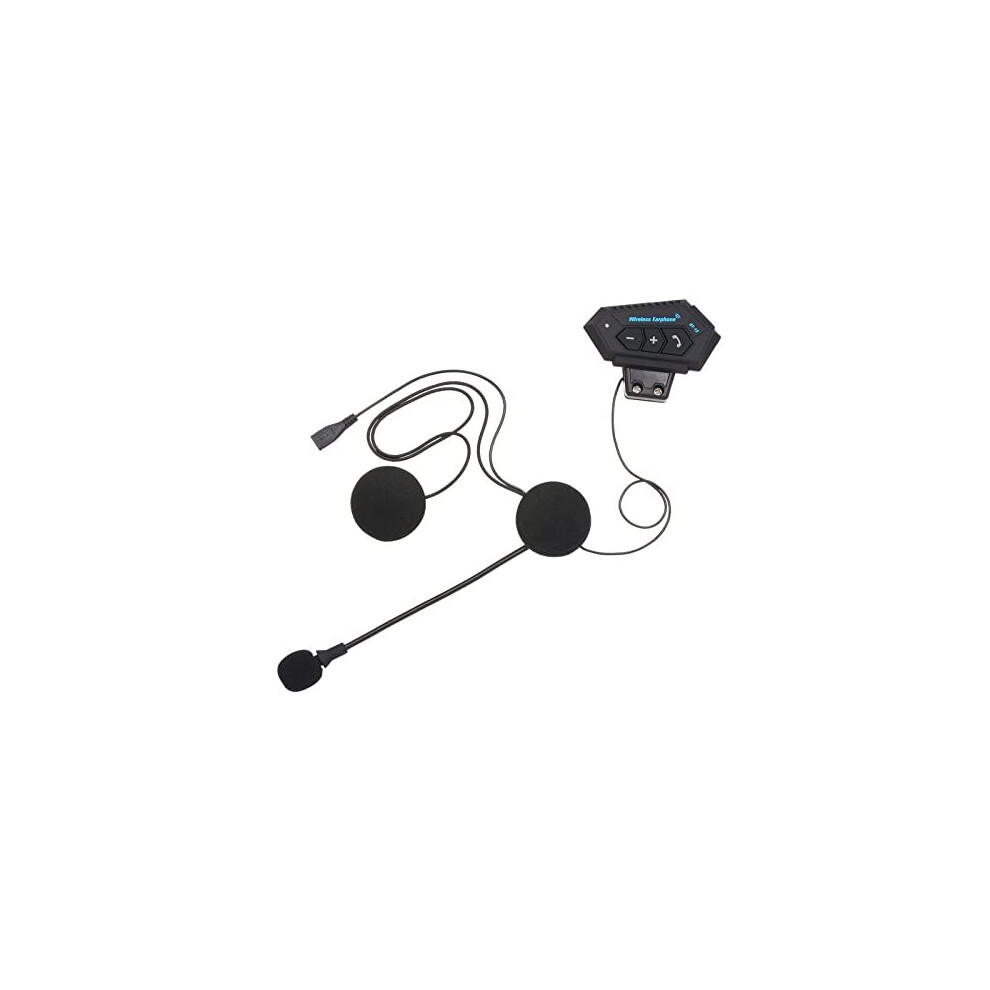 Motorcycle Helmet Headphones BT+EDR Headset Wireless Helmet Earphones Hands free with Mic Music Call Control USB Charging-image-OPC-PC9YYRV-NEW