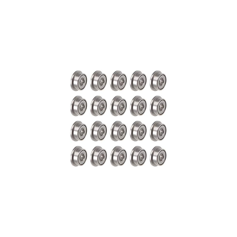 F682zz Flanged Ball Bearing 2Mmx5mmx2.3mm Double Shielded Chrome Steel Deep Groove Bearings 20Pcs 5011145446344
