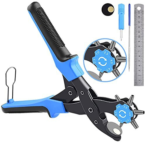 Leather Hole Punch, [Upgraded Version][Perfect Full Set] Diyife Belt