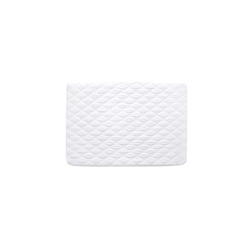 Springspirit Waterproof Mattress Protector, Quilted Bedside Crib Mattress Cover(86X52cm), Fits For Chicco Next To Me & Costway Bedside Crib, White