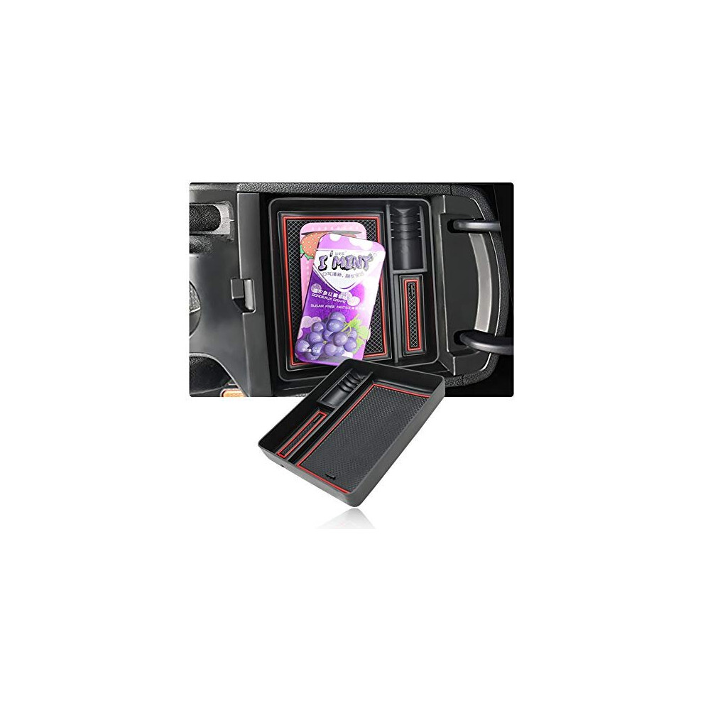 Car Armrest Organizer For Tucson, Center Console Arm Rest Tray, Glove Compartment Storage Box Interior Accessories Manual Brake 5011145448065