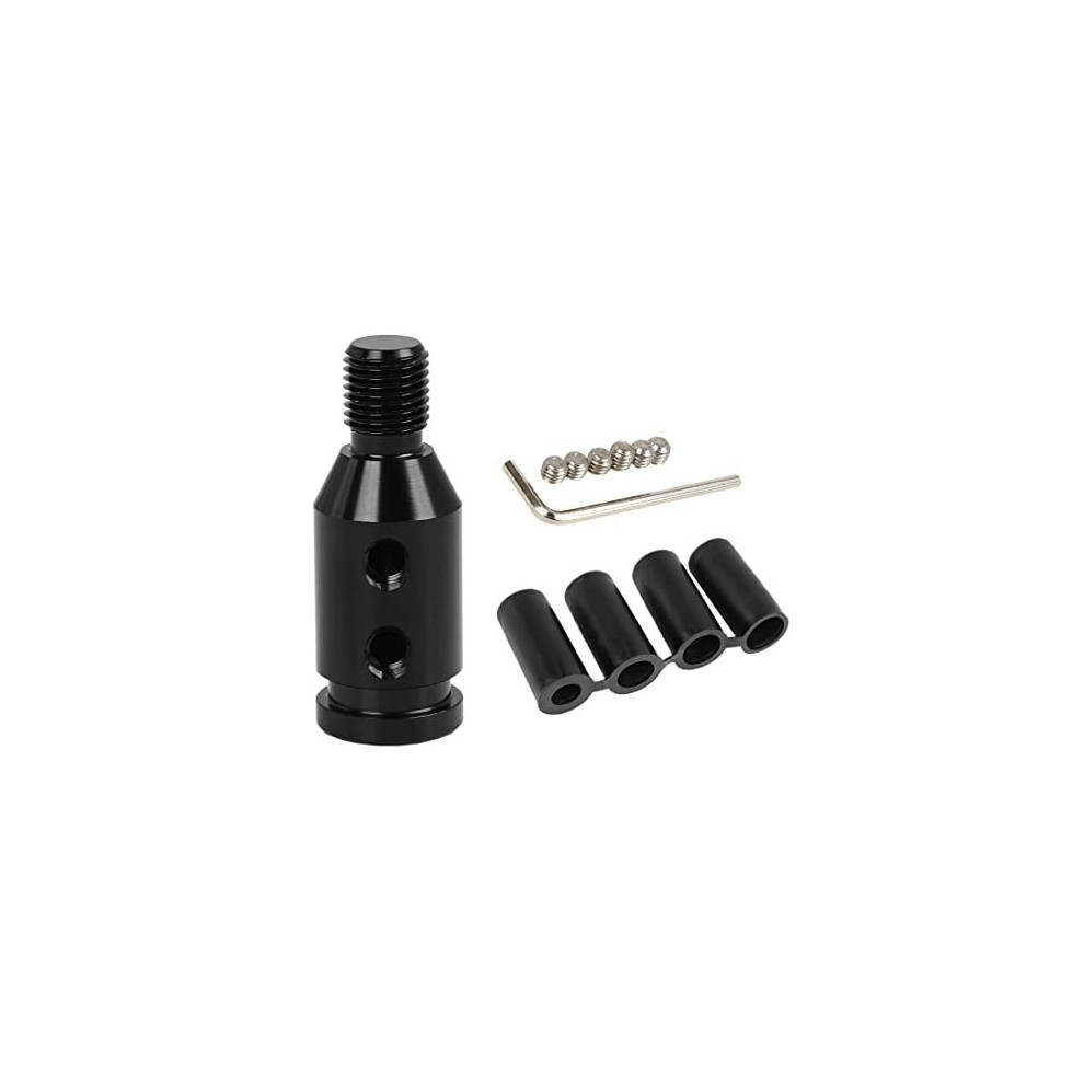 M12x1.25 Car Gear Shift Knob Adapter For Non Threaded Shifter Black 5011145445590
