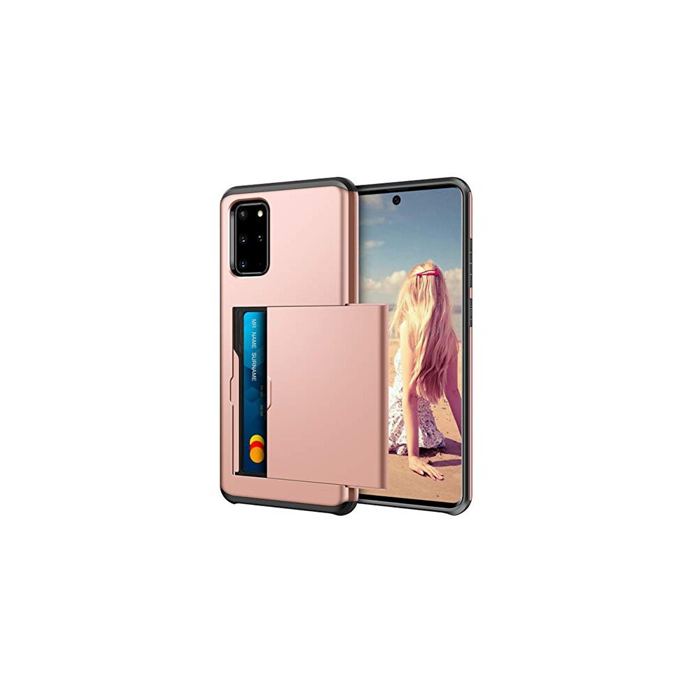 For Samsung S20 Plus Case Shockproof Case For Galaxy S20 Plus Wallet Case Protective Case Rubber Bumper Phone Case Card Holder Slot Wallet Case Cover 5011145450006