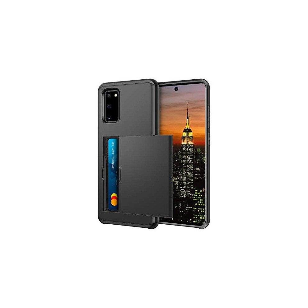 For Samsung S20 Case Armor Shockproof Case For Galaxy S20 Wallet Case Cover Protective Case Rubber Bumper Phone Case Card Holder Slot Wallet Case 5011145450013