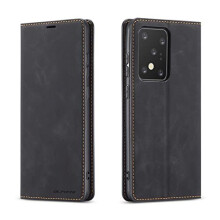 Case for Samsung Galaxy S20 Ultra, Premium PU Leather Cover TPU Bumper with Card Holder Kickstand Hidden Magnetic Adsorption Flip Wallet Case Cover