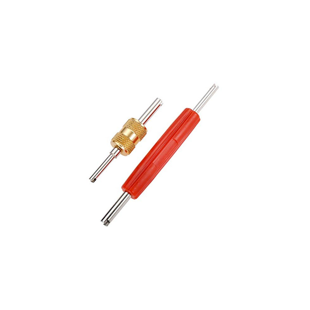 R134 R12 A/C HVAC Valve Core Remover Tool of Air Conditioner Schrader, Car Valve Core Double Head Valve Core Repair Tools for Car Truck, Repair