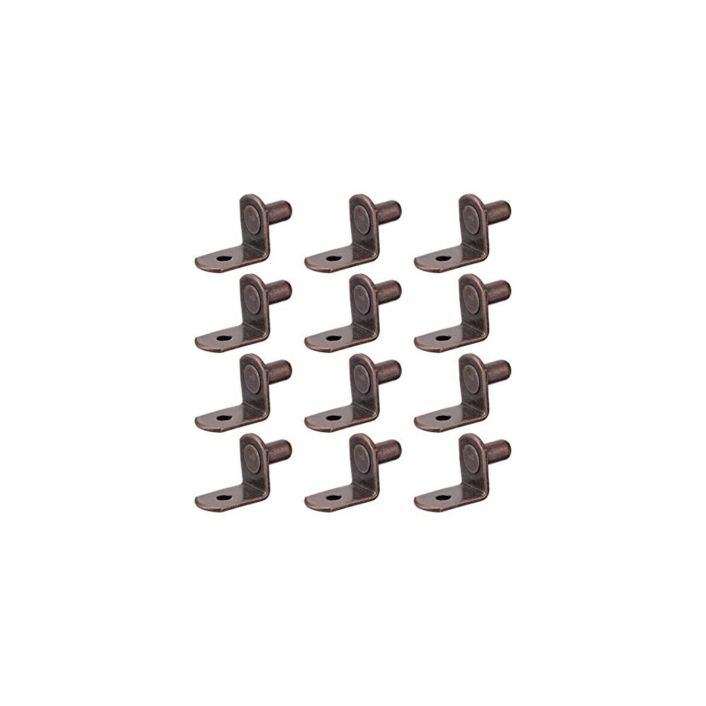 Shelf Support Peg,6Mm L Support, Furniture Cabinet Closet Shelf,Bracket Pegs W Hole,For Kitchen Furniture Book Shelves Supplies,Bronze 20Pcs 5011145441202