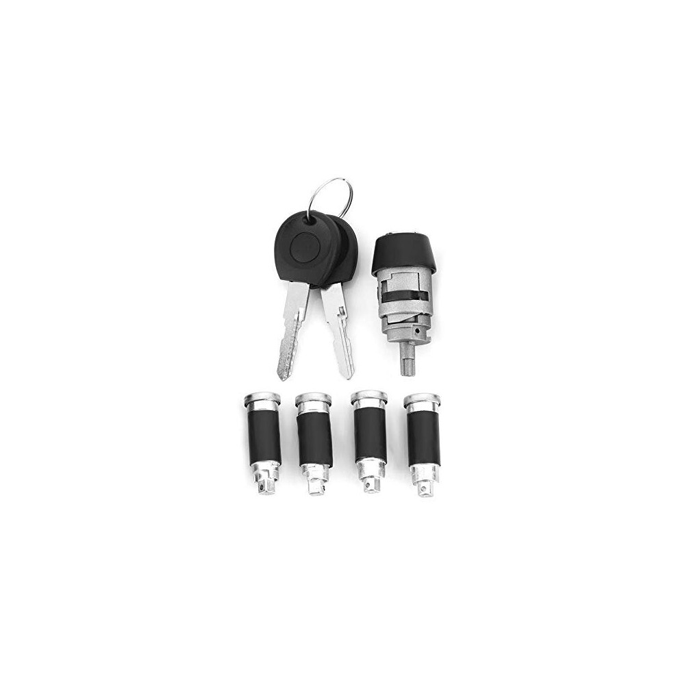 Ignition/Door Lock Set,Ignition Lock Cylinder & Key For Transporter T4 Caravelle 1990-2003 357905855A 5011145453021