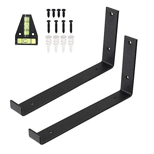 2 Pack Shelf Brackets Tanice 11.8 Inches Rustic Heavy Duty Scaffold ...