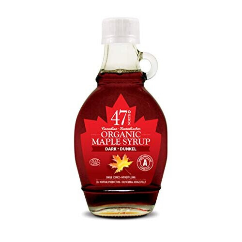 Canadian Organic Maple Syrup, Single Source, Grade A Dark Robust 1x 250g