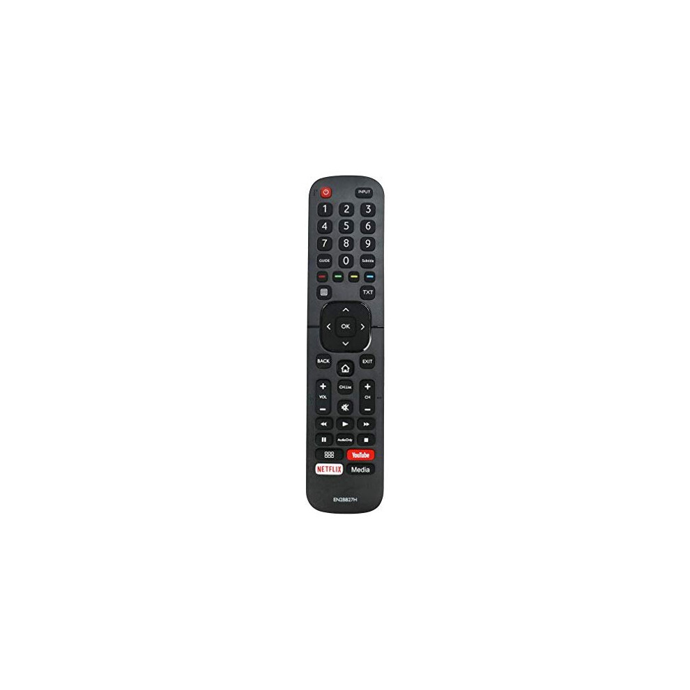 EN2BB27H T225284 Remote Control Replaced fit for Hisense FHD UHD Smart TV with Youtube Netflix Media Buttons H39AE5500 H43A5600 H55A6100 H43AE5500