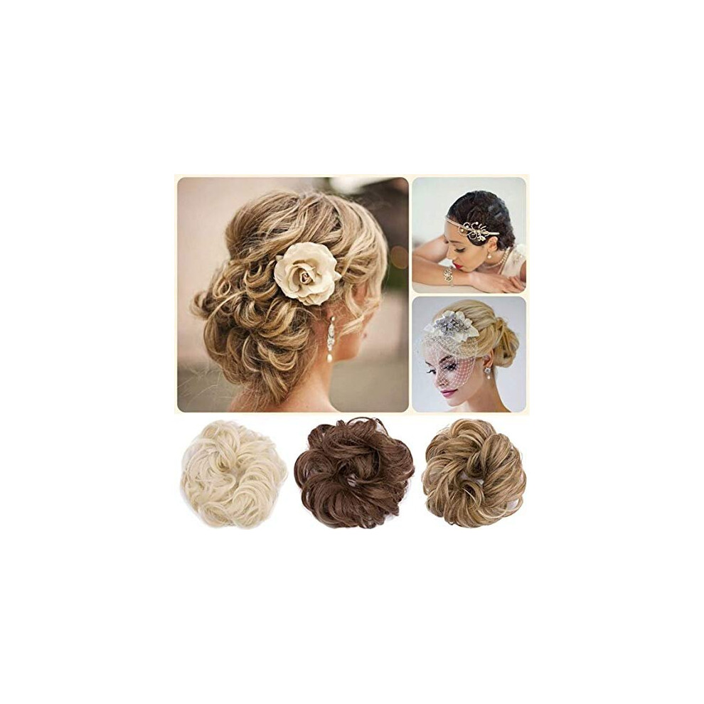 Rich Choices Unisex Not,Specified Scrunchy Scrunchie Bun Updo Hairpiece Hair Ribbon Ponytail Extensions Hair Extensions Wavy Curly Messy Hair Bun Donut Hair Chignons Hair Piece Wig Ash