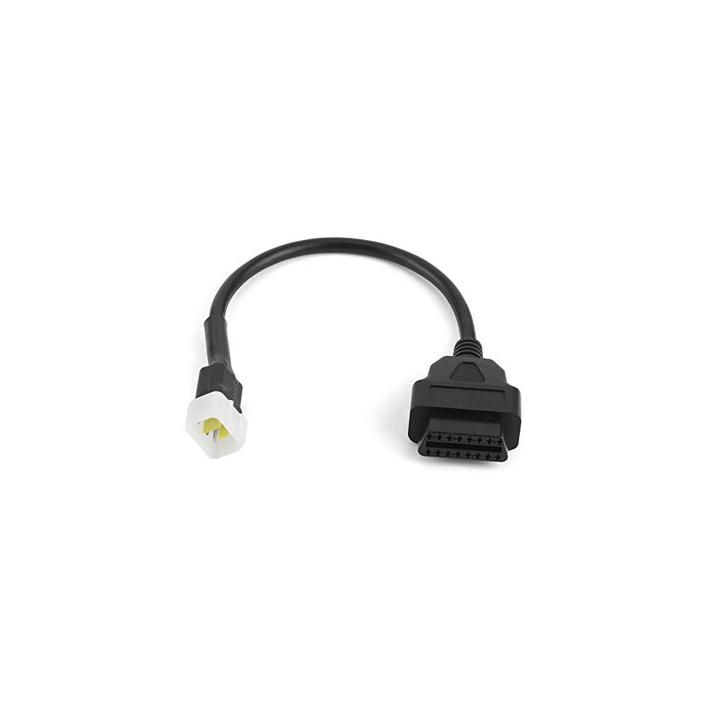 Obd2 6 Pin Adapter, Diagnostics 6 Pin To Obd2 16 Pin Adaptor Cable Motorcycle Fault Detection Connector Fits For Sinnis Hoodlum, Etc 5011145460906