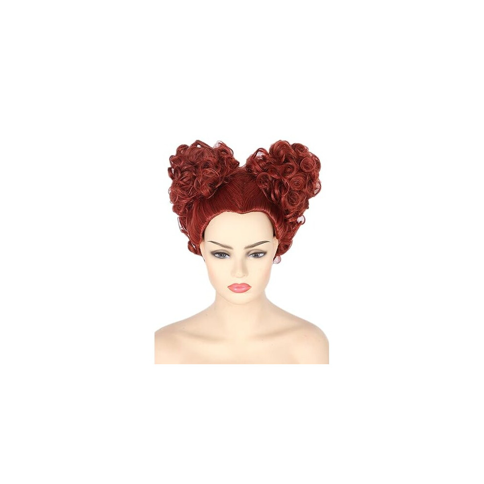 Topcosplay Women's With Necklaces Red Brown Wig Halloween Costume Cosplay Wigs (Red Brown)
