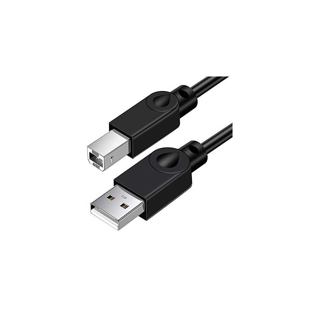 Nxet 10M Usb 2.0 A-Male To B-Male Printer Cable (33Ft) For Canon, Hp, Epson, Lexmark, Dell - Gold-Plated, High-Speed 480Mbps