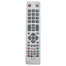 Aquos SHW/RMC/0115 Remote Control with Netflix YouTube fit for Sharp LC-40UI7252K Lc-49ui7252k Lc-40ui7352k Lc-49ui7352k Lc-43ui7352k Lc-40ui7452k