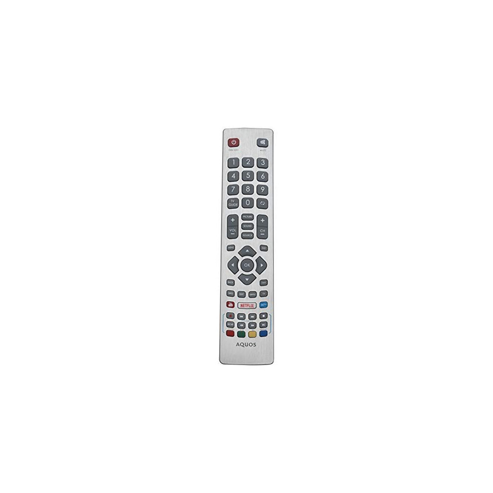 Photos - Remote control Aquos SHW/RMC/0115  with Netflix YouTube fit for Sharp LC-40UI7252K Lc-49ui7252k Lc-40ui7352k Lc-49ui7352k Lc