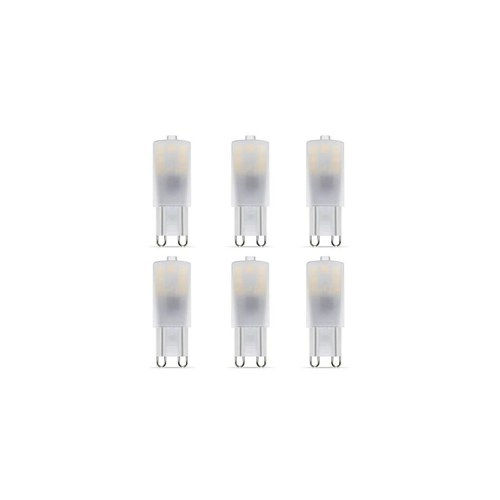 G9 LED Bulbs Cool White 2.5W, G9 LED Capsule Lights 6000K 250lm, 220V-240V 20W 25W G9 Halogen Light Bulb Replacement, 6-Count Non-dimmable-image-OPC-PC9Z5BP-NEW