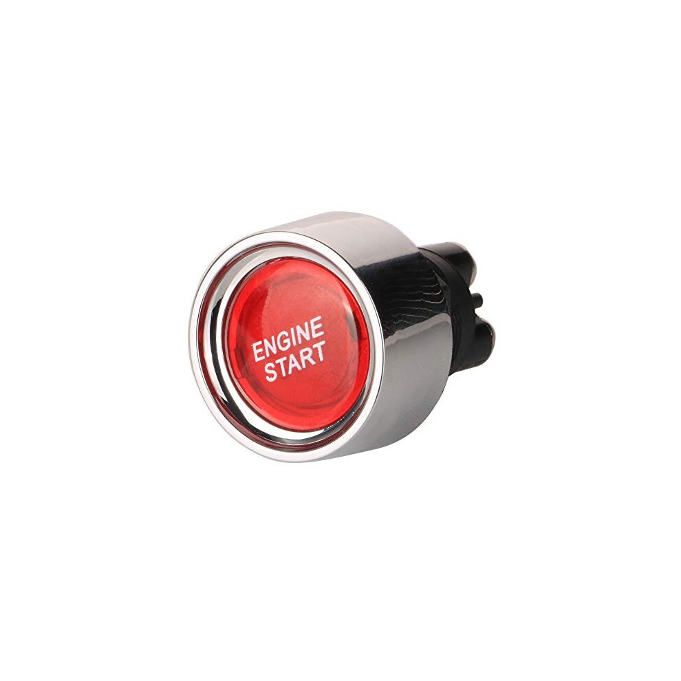 Universal Spst 12V-24V/50A Push Start Ignition Switch, Led Car Engine Start Stop Button Momentary Start Switch For Car Truck Boat Rv Atv 5011145464911