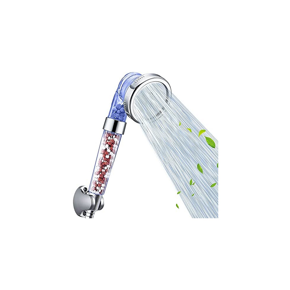 Nosame Shower Head, Ionic Filter Filtration High Pressure Water Saving 3 Mode Function Spray Handheld Showerheads For Dry Skin & Hair 5011145468469