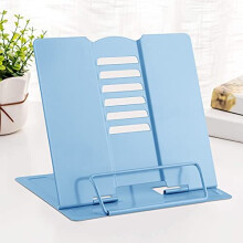 Metal Book Stand Reading Book Holder Lightweight Cook Book Stands Portable Textbook Holders Adjustable Recipe Document Stand Tablet Music Book