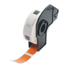 - 1 Roll DK-11204 Orange Multi Purpose Labels Compatible with Brother, 17mm(W) x 54mm(L), Black on Orange, 400 Colored Labels Using for Brother QL