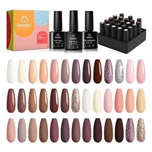 Beetles Gel Nail Polishes Pcs Gel Nail Polish Kit Bare Collection