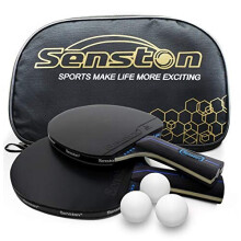 Table Tennis Rackets with Balls Ping Pong Paddle Sets, Table Tennis Bats with Carry Bag, Ping Pong Racket for Indoor, Outdoor Play