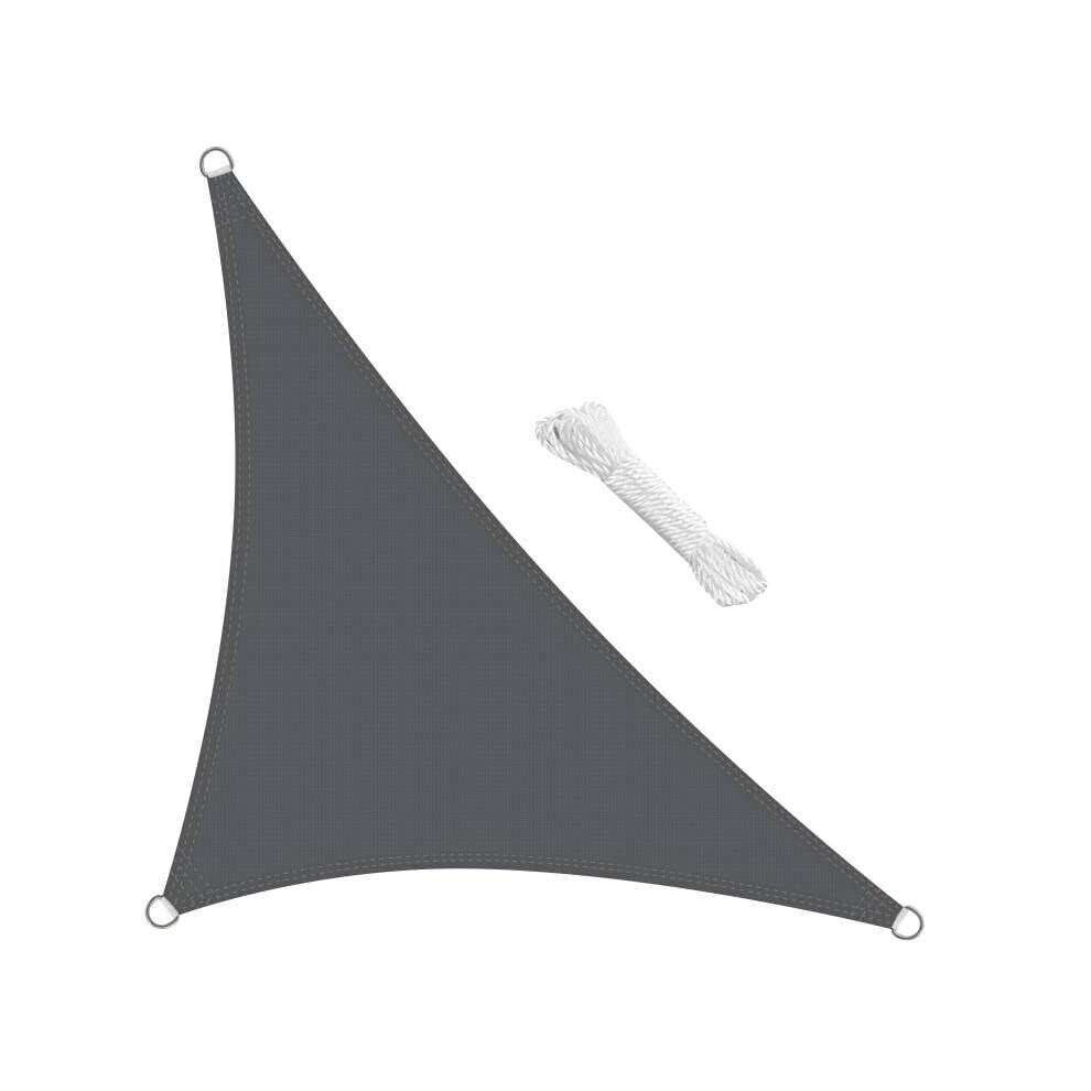 Sun Shade Sail 3m x 3m x 4.25m Right Angle Triangle HDPE Breathable 98% UV Block 3x3x4.25 Meter Garden Patio Outdoor Sunscreen Awning Canopy,