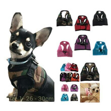 XXXS XXS XS Tiny Teacup Chihuahua Puppy Dog Harness with Clip for TINY Teacup Miniature Breeds Kitten Yorkie Maltese Terrior Puppy Dogs (XXS - Chest