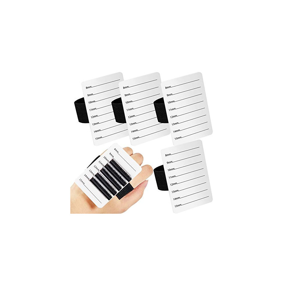 Patelai 4 Pieces Lash Holder Eyelash Extension Hand Pallet Tray Tools With Adjustable Wrist Strap Adjustable Lash Tray Strip Palette One Size Fits Most