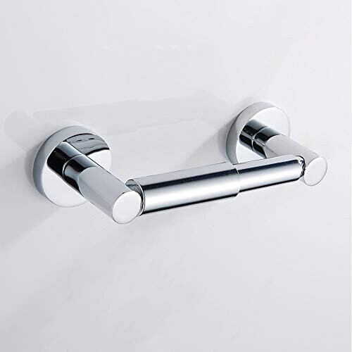 Toilet Roll Paper Holder Stainless Steel Wall Mounted Chrome Toilet Tissue Holder Bathroom Storage Traditional Pivot Towel Dispenser