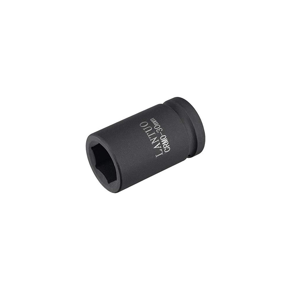 1" Drive By 30Mm 6-Point Impact Socket, Cr-Mo 80Mm Length, Standard Metric Sizes 5011145484858