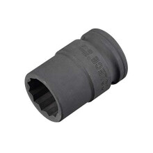 3/4-Inch Drive 25mm 12-Point Impact Socket, CR-MO Steel 56mm Length, Standard Metric Sizes