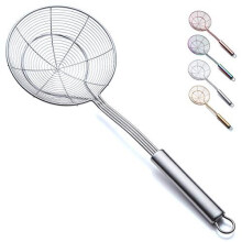 Strainer Spider Skimmers for Kitchen,Kyraton Stainless Steel Slotted Spoon Pasta Strainers Tomato Food Strainer Skimmer Ladle for Pasta,Kitchen