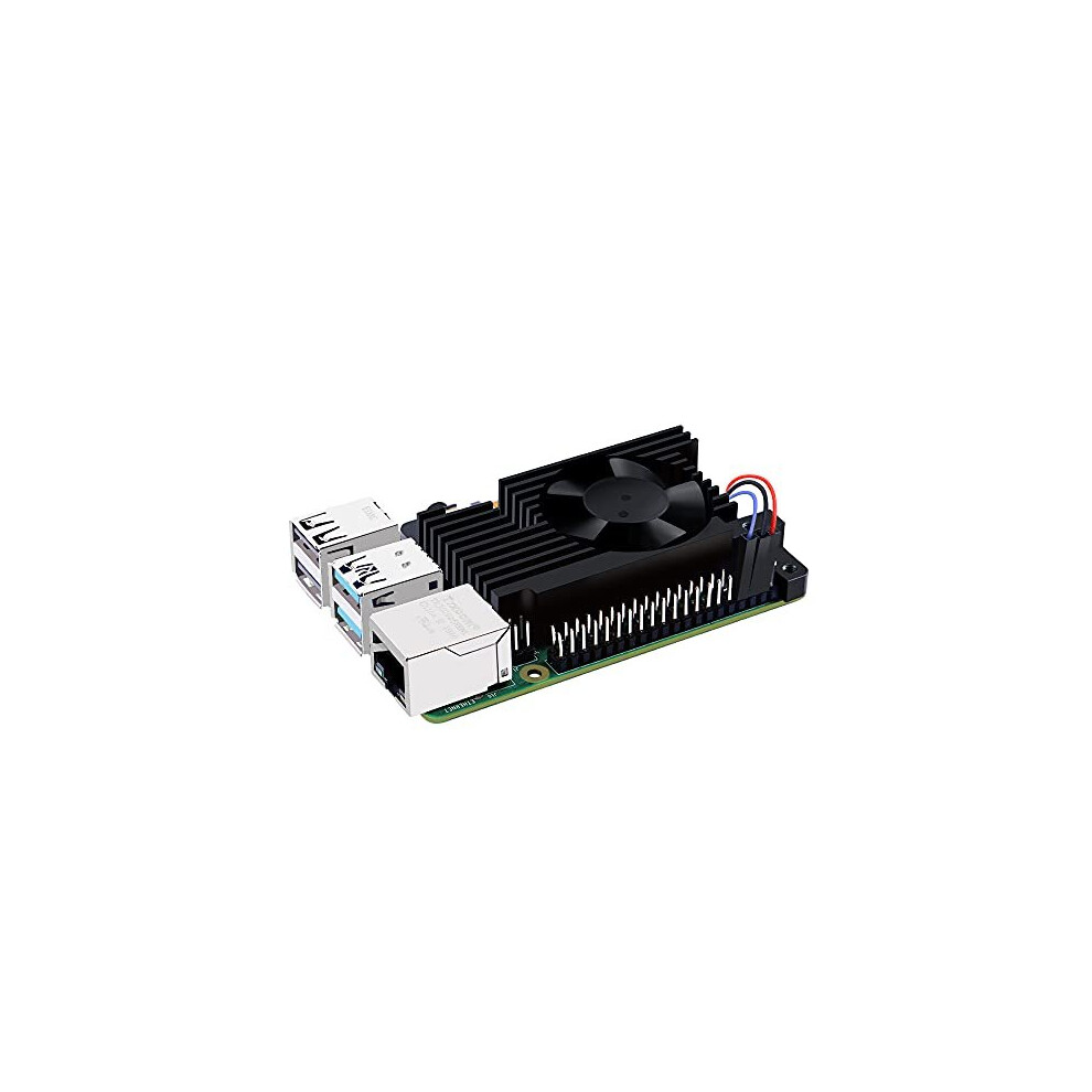Raspberry Pi 4 Armor Lite Heatsink With Pwm Fan, Raspberry Pi Aluminum Heatsink Cooling Kit With Fan Speed Control For Raspberry Pi 4 Model B 5011145489501