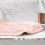 Fuzzy Fleece Throw Blanket, 127x178 CM Sofa Throws, Soft Flannel Throws for Sofa, Light Pink Blanket 5