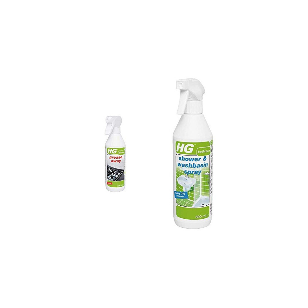 Grease Away Cleaner, Simple & Strong Kitchen Degreaser & Oil Easily 500ml Spray(128050106) & Bathroom Cleaner All Surfaces, Shower & Washbasin Spray