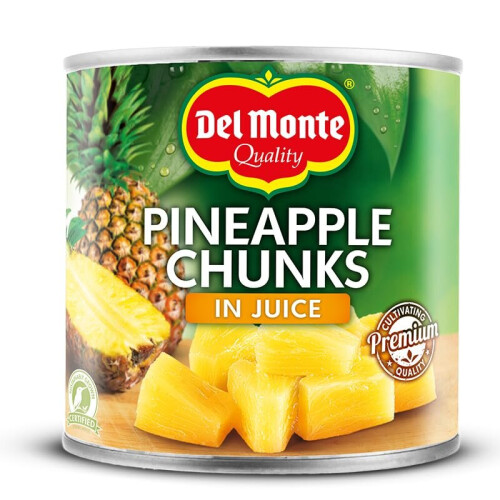 Pineapple Chunks in Juice, 435 g, Pack of 6