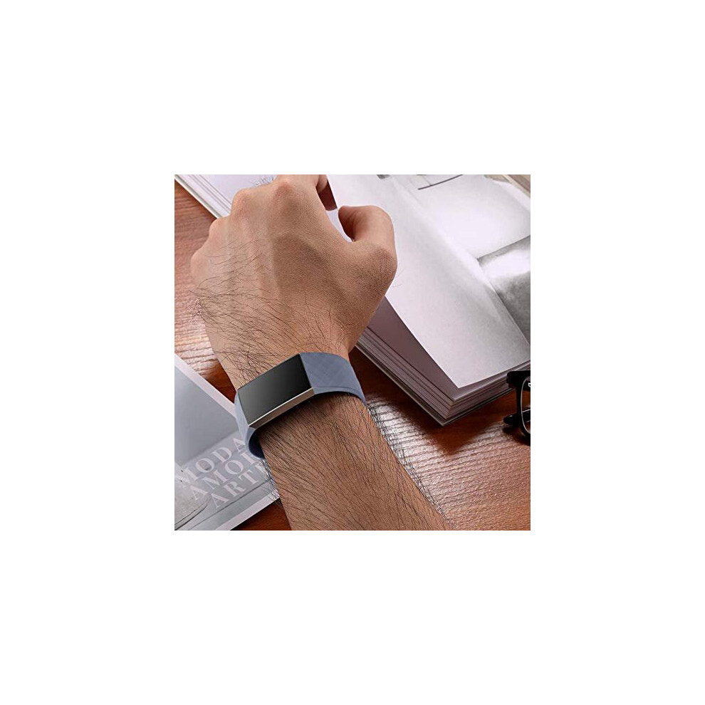 Strap Compatible for Fitbit Charge 3/Fitbit Charge 4, Adjustable Classic Replacement Wristband for Fitbit Charge 3/Charge 4 Activity Tracker Women Men