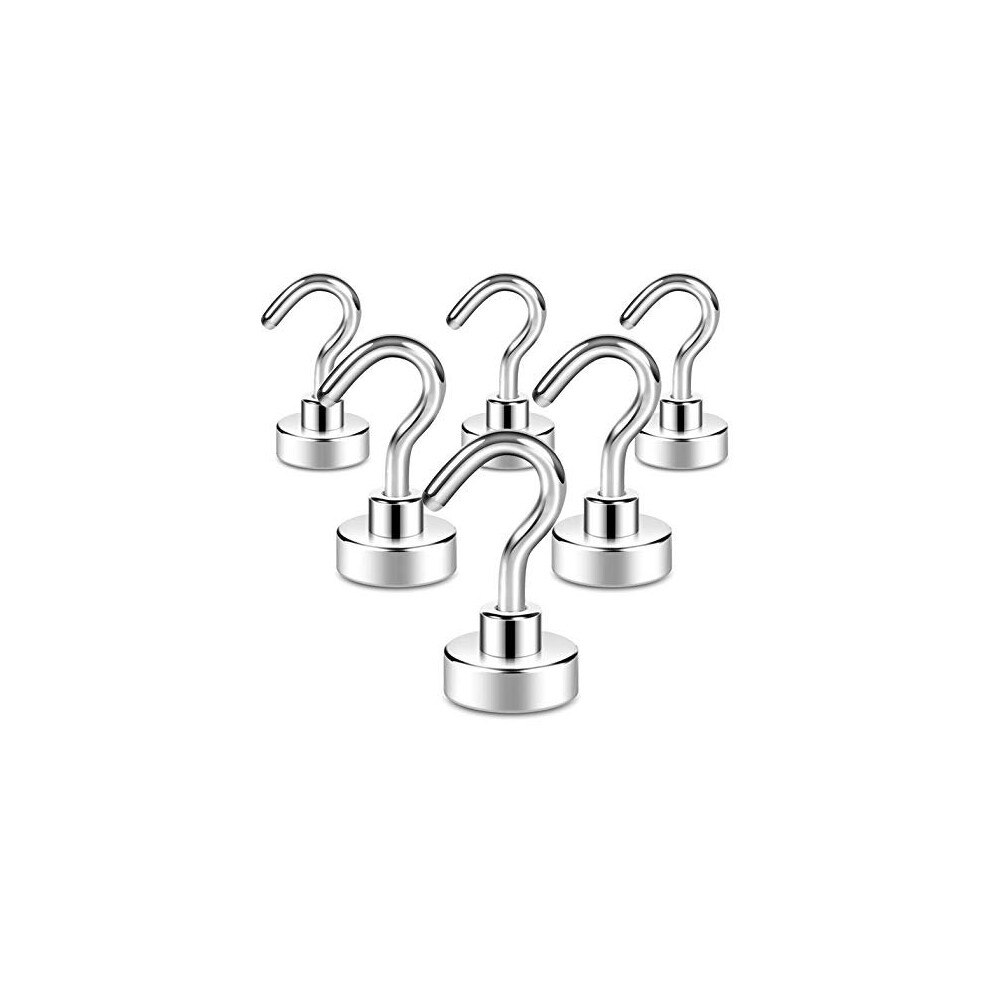 Magnetic Hooks, 22 Lb+ Heavy Duty Magnets With Hook For Fridge, Extra Strong Super Cruise Hook For Hanging, Magnetic Hanger For Curtain, Grill, Towel, 5011145498299