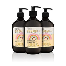 Goodness Kids Strawberry Swirl Natural Body Wash 500ml, (Pack of 3) - Vegan Friendly
