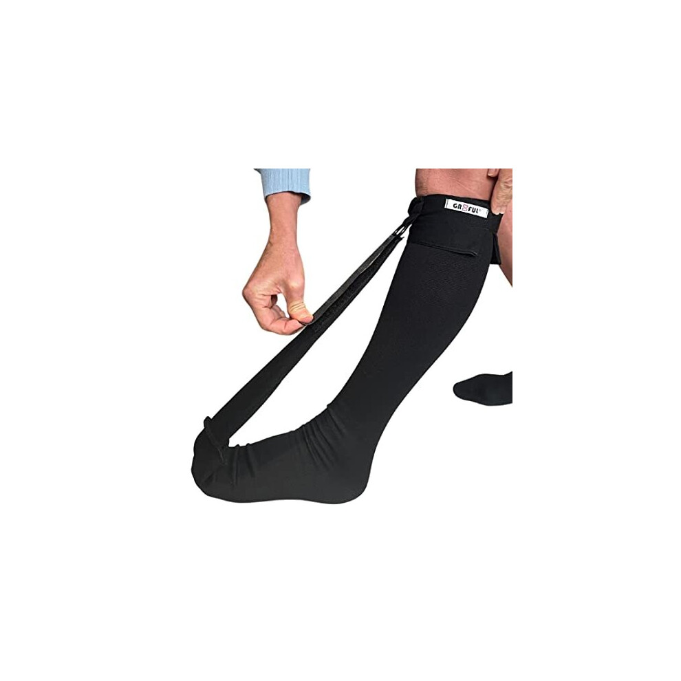 Gr8ful Plantar Fasciitis Night Sock Brace | Dorsal Splint Compression Socks For Achilles Tendonitis & Plantar Fasciitis Treatment | Provides A