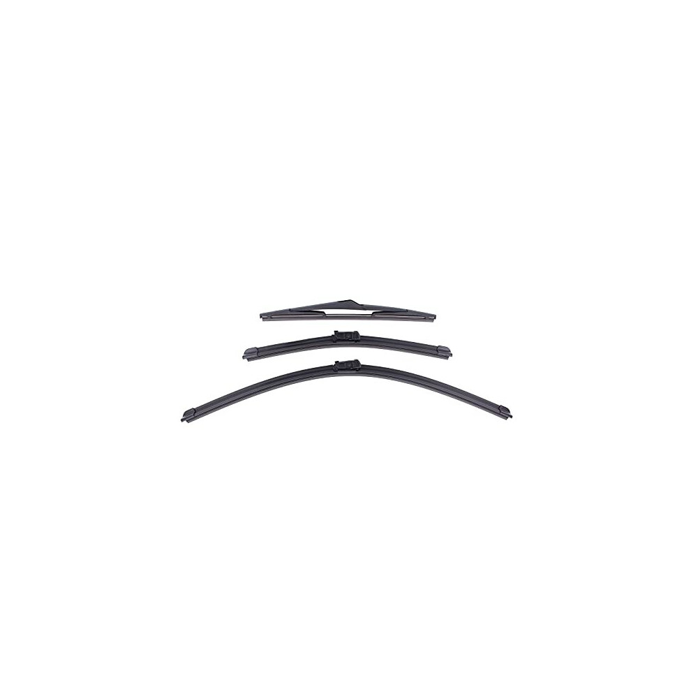 Windscreen Flat Wiper Blades Kit Front And Rear Window For F-Ord Fiesta Mk7 Hatchback 2008-2016 5011145501401