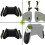 FLEXOR Rubberized Side Rails Grips Trigger Stop Kit for Xbox Series X/S Controller, Ergonomic Trigger Stopper Handle Grips for Xbox Core Controller ? 3